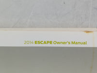 2014 Ford Escape Owners Manual Book Guide P/N:EJ5J 19A321 AB OEM Used Auto Parts - Oemusedautoparts1.com