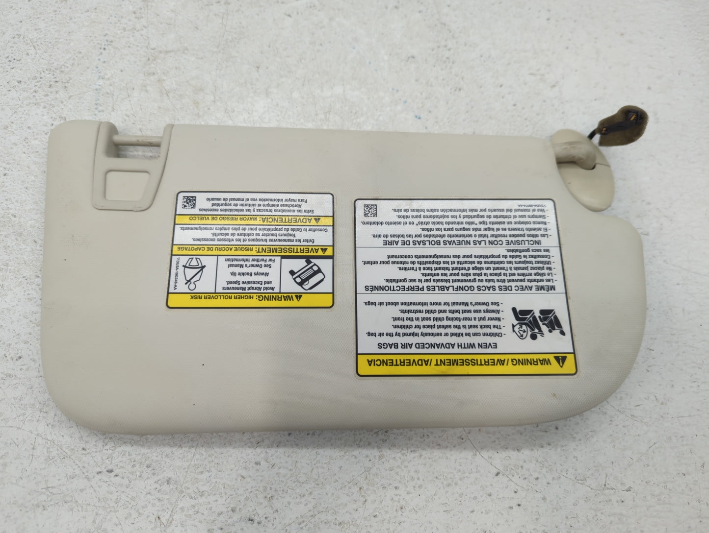 2013-2019 Ford Escape Sun Visor Shade Replacement Driver Left Mirror Fits Fits 2013 2014 2015 2016 2017 2018 2019 OEM Used A