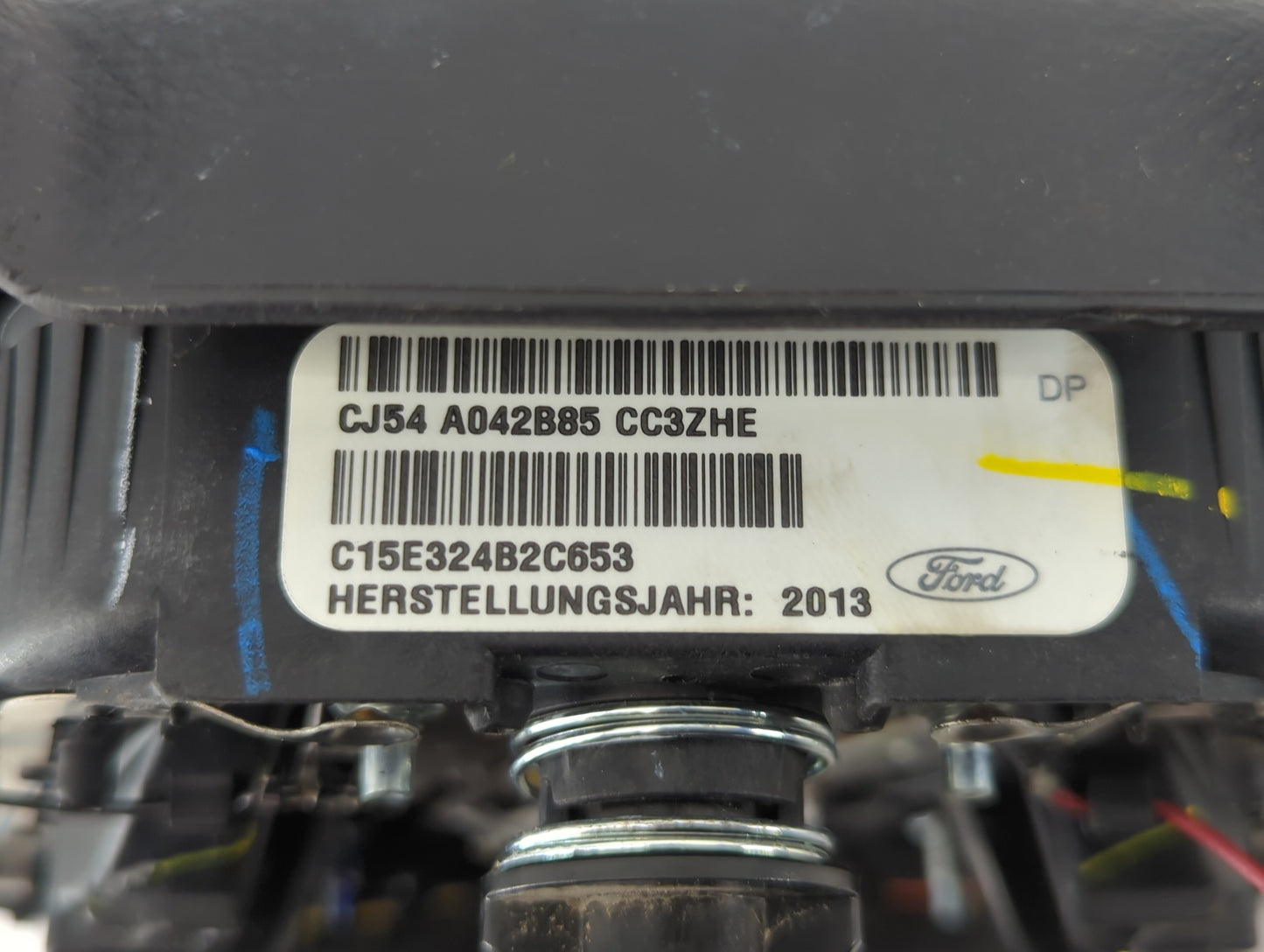 2013-2014 Ford Escape Air Bag Driver Left Steering Wheel Mounted P/N:CJ54 A042B85 CC Fits Fits 2013 2014 OEM Used Auto Parts