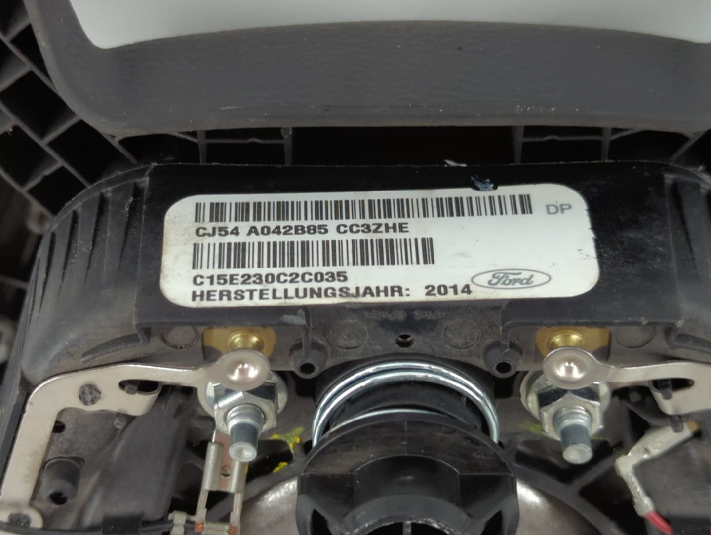 2013-2014 Ford Escape Air Bag Driver Left Steering Wheel Mounted P/N:CJ54 A042B85 CC3 Fits Fits 2013 2014 OEM Used Auto Part