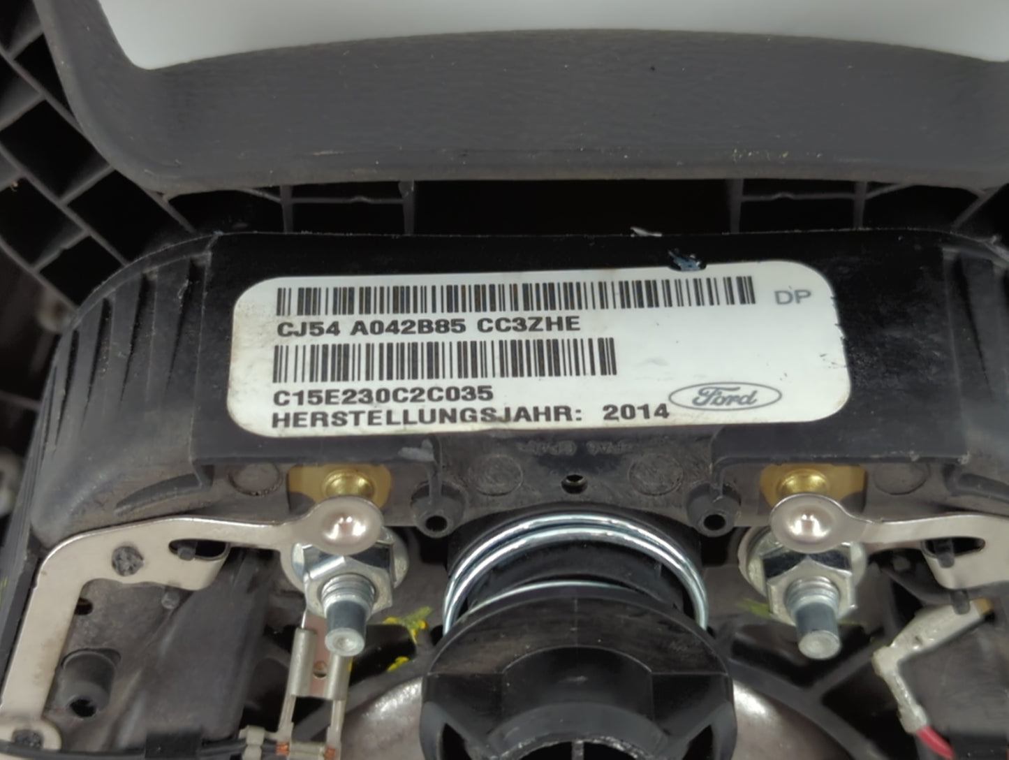 2013-2014 Ford Escape Air Bag Driver Left Steering Wheel Mounted P/N:CJ54 A042B85 CC3 Fits Fits 2013 2014 OEM Used Auto Part