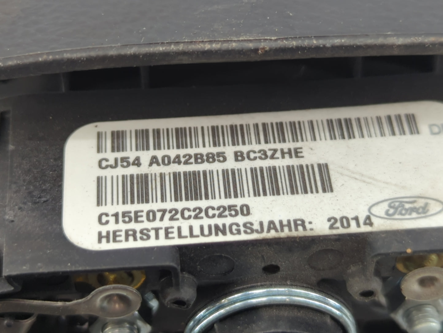 2013-2014 Ford Escape Air Bag Driver Left Steering Wheel Mounted P/N:CJ54 A042B85 BC3 Fits Fits 2013 2014 OEM Used Auto Part