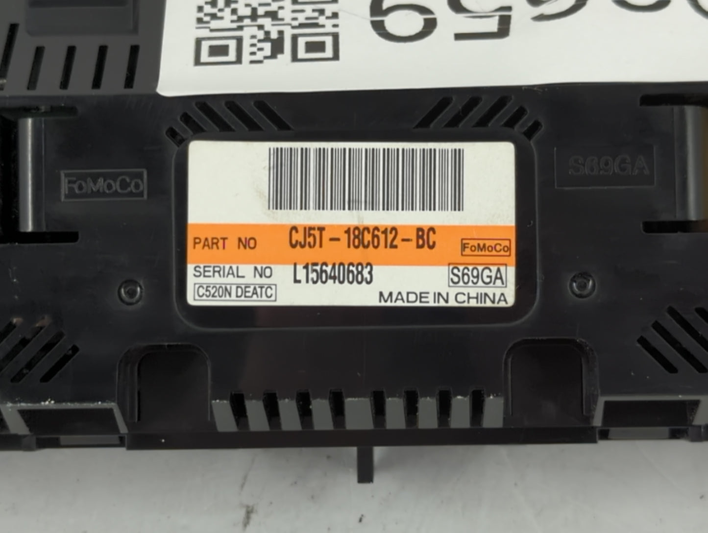 2013-2015 Ford Escape Climate Control Module Temperature AC/Heater Replacement P/N:CJ5T-18C612-BC Fits Fits 2013 2014 2015 O