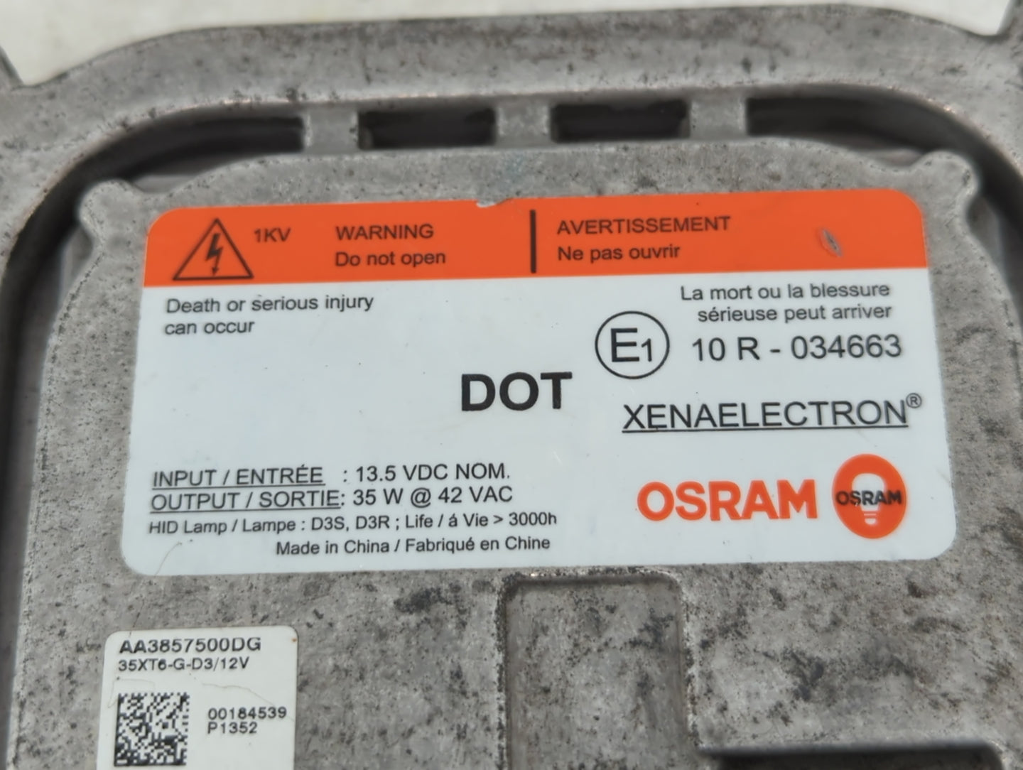 2013-2016 Ford Escape Headlight Ballast Head Light - Oemusedautoparts1.com