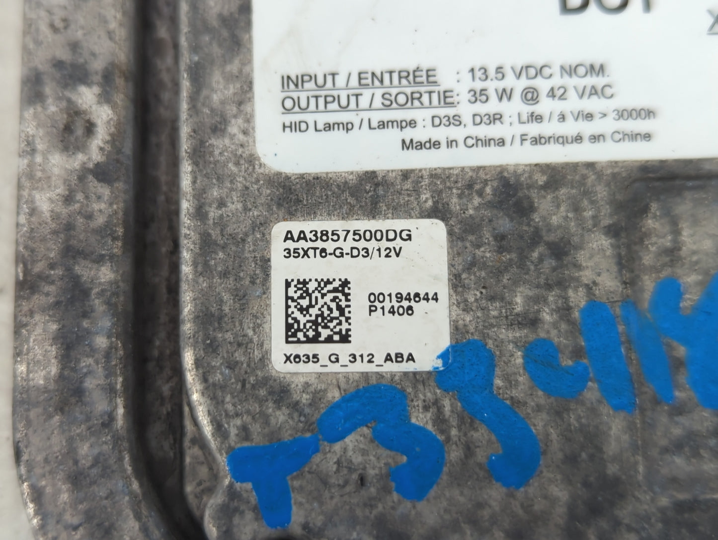2013-2016 Ford Escape Headlight Ballast Head Light - Oemusedautoparts1.com