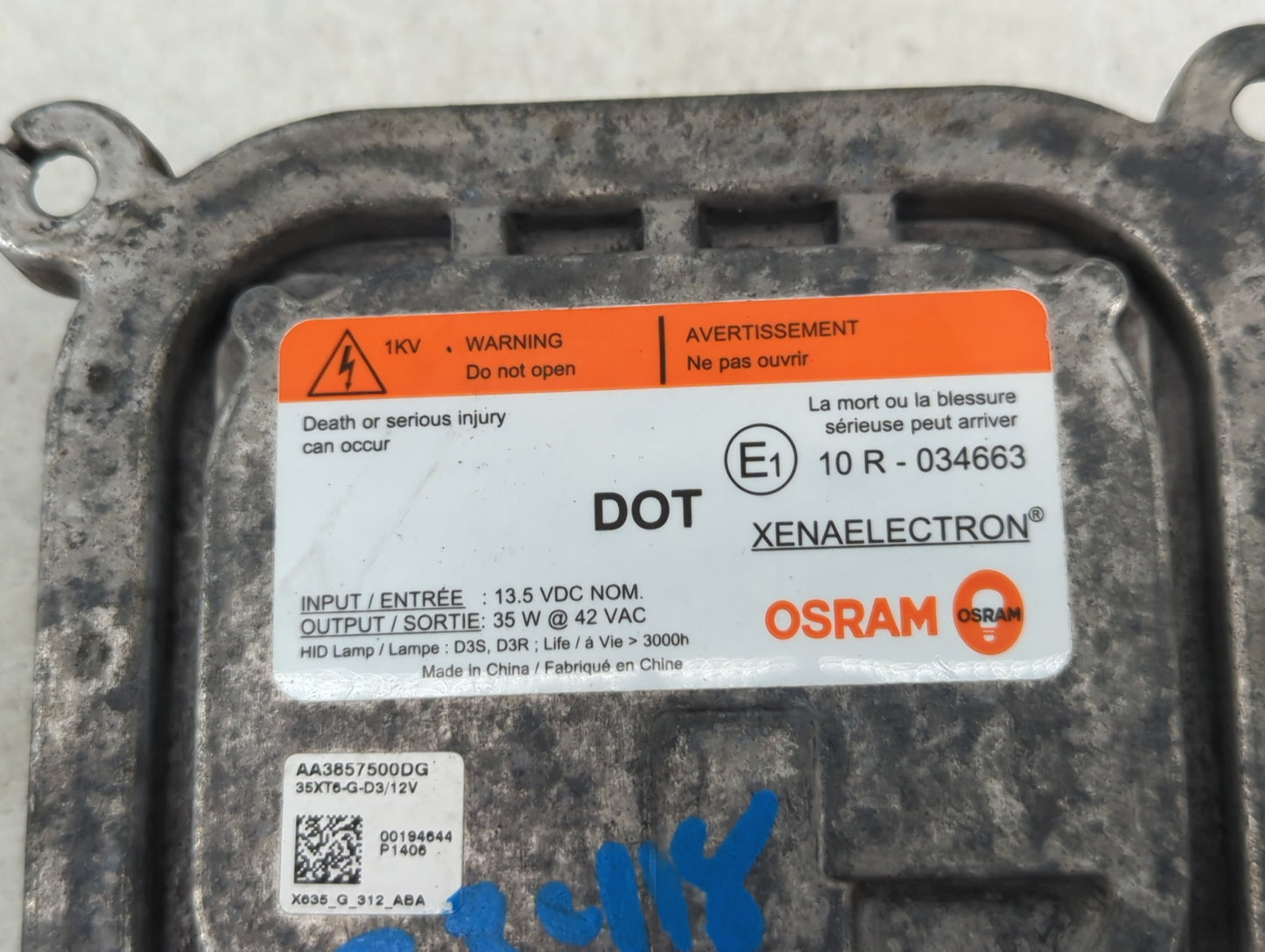2013-2016 Ford Escape Headlight Ballast Head Light - Oemusedautoparts1.com