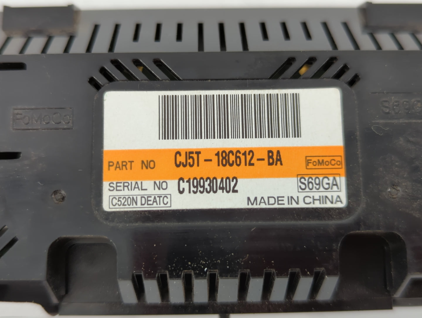 2013-2015 Ford Escape Climate Control Module Temperature AC/Heater Replacement P/N:C19930402 CJ5T-18C612-BA Fits OEM Used Au