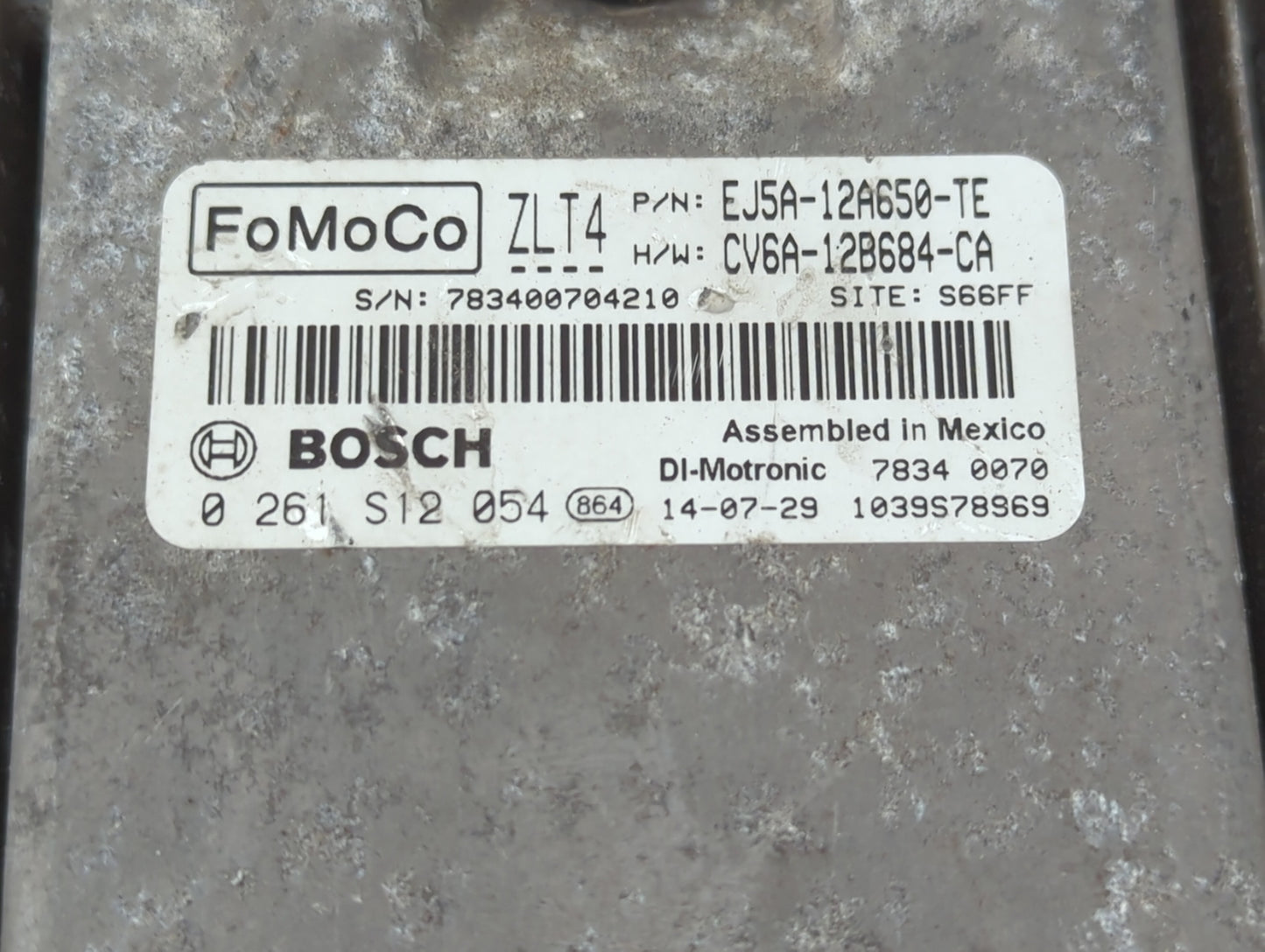 2013-2016 Ford Escape PCM Engine Control Computer ECU ECM PCU OEM P/N:EJ5A-12A650-TE CV6A-12B684-CA Fits Fits 2013 2014 2015