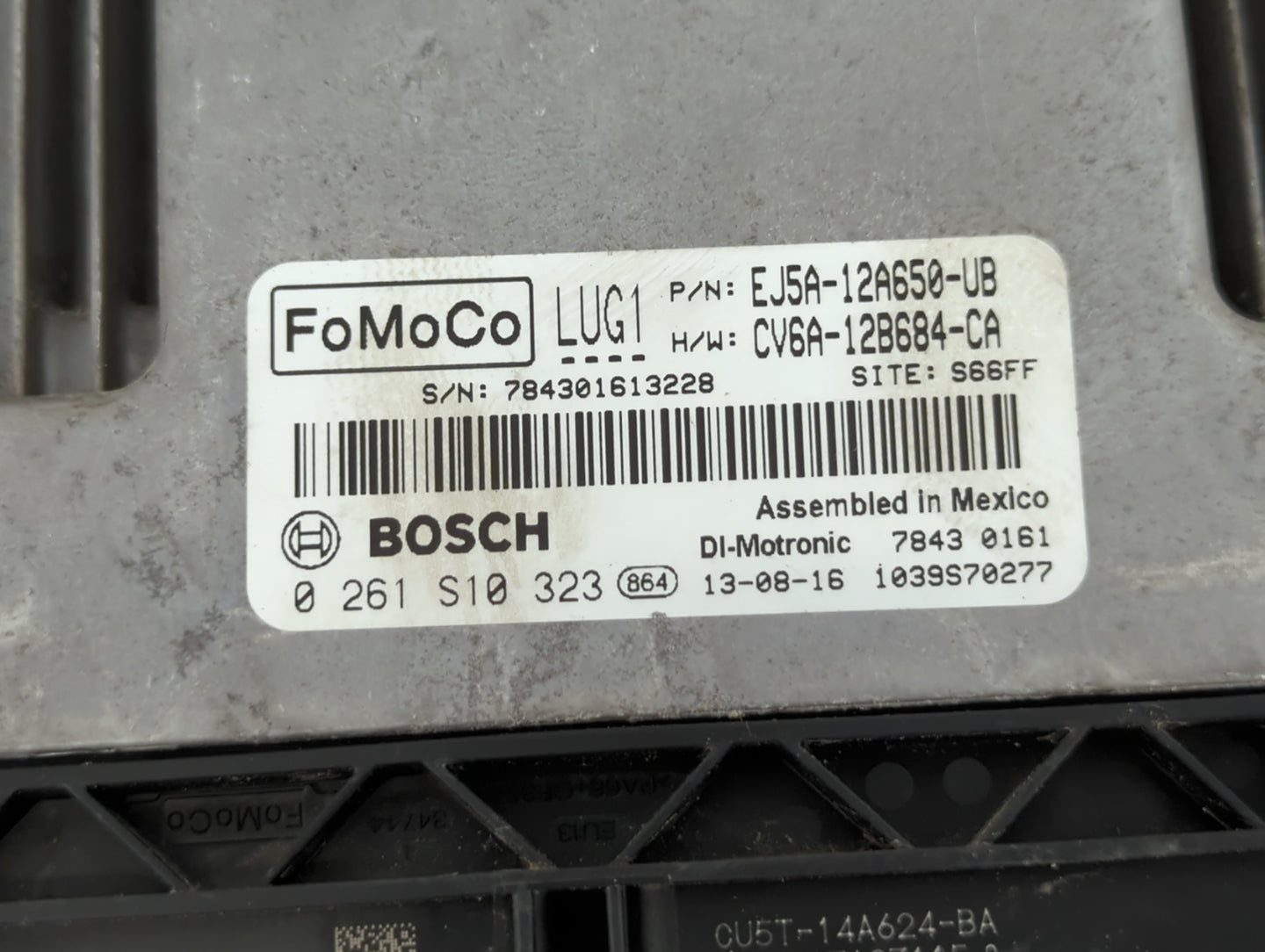 2014 Ford Escape PCM Engine Control Computer ECU ECM PCU OEM P/N:CV6A-12B684-CA EJ5A-12A650-UB Fits OEM Used Auto Parts - Oe
