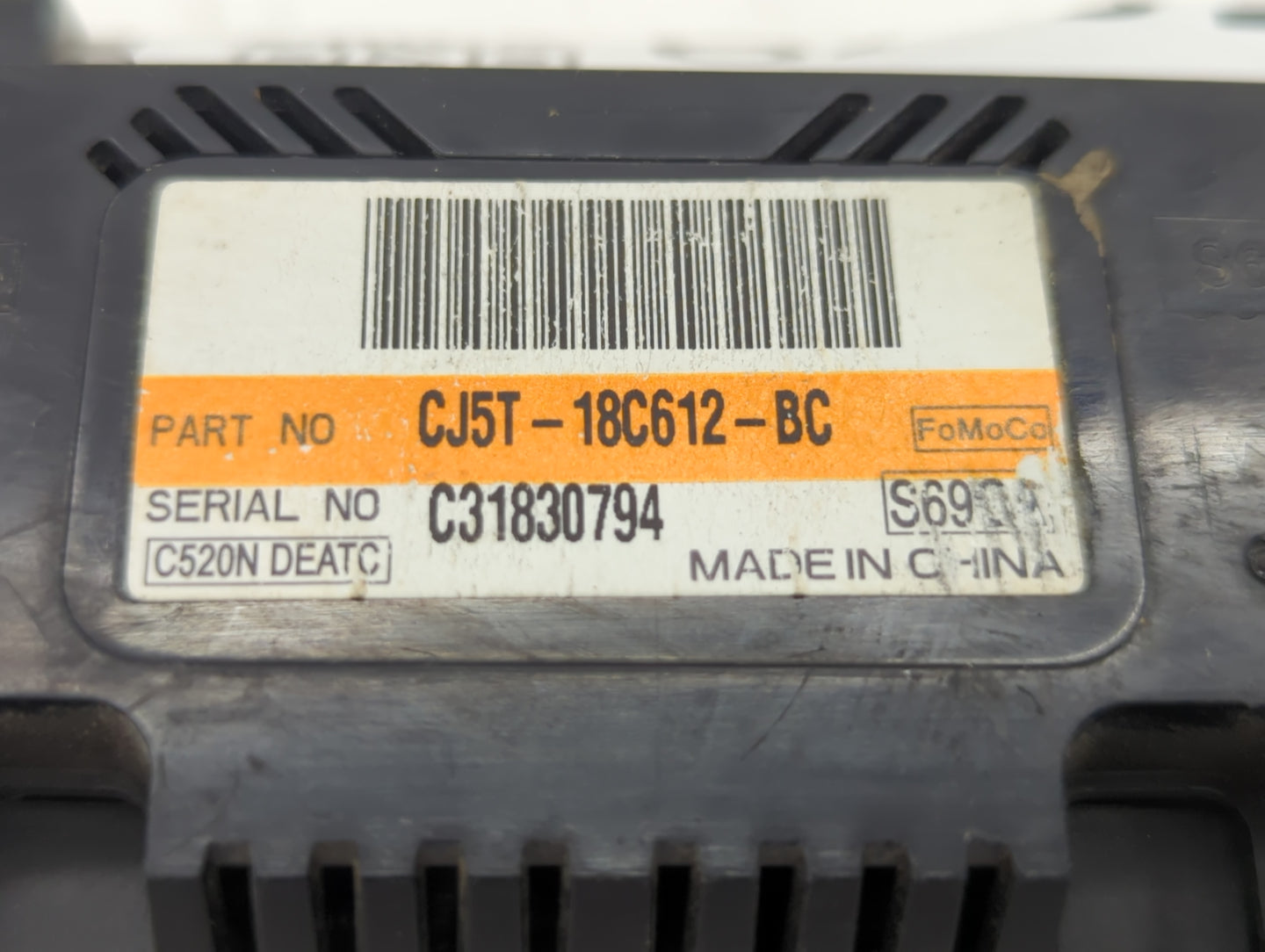 2013-2015 Ford Escape Climate Control Module Temperature AC/Heater Replacement P/N:CJ5T-18C612-BC Fits Fits 2013 2014 2015 O