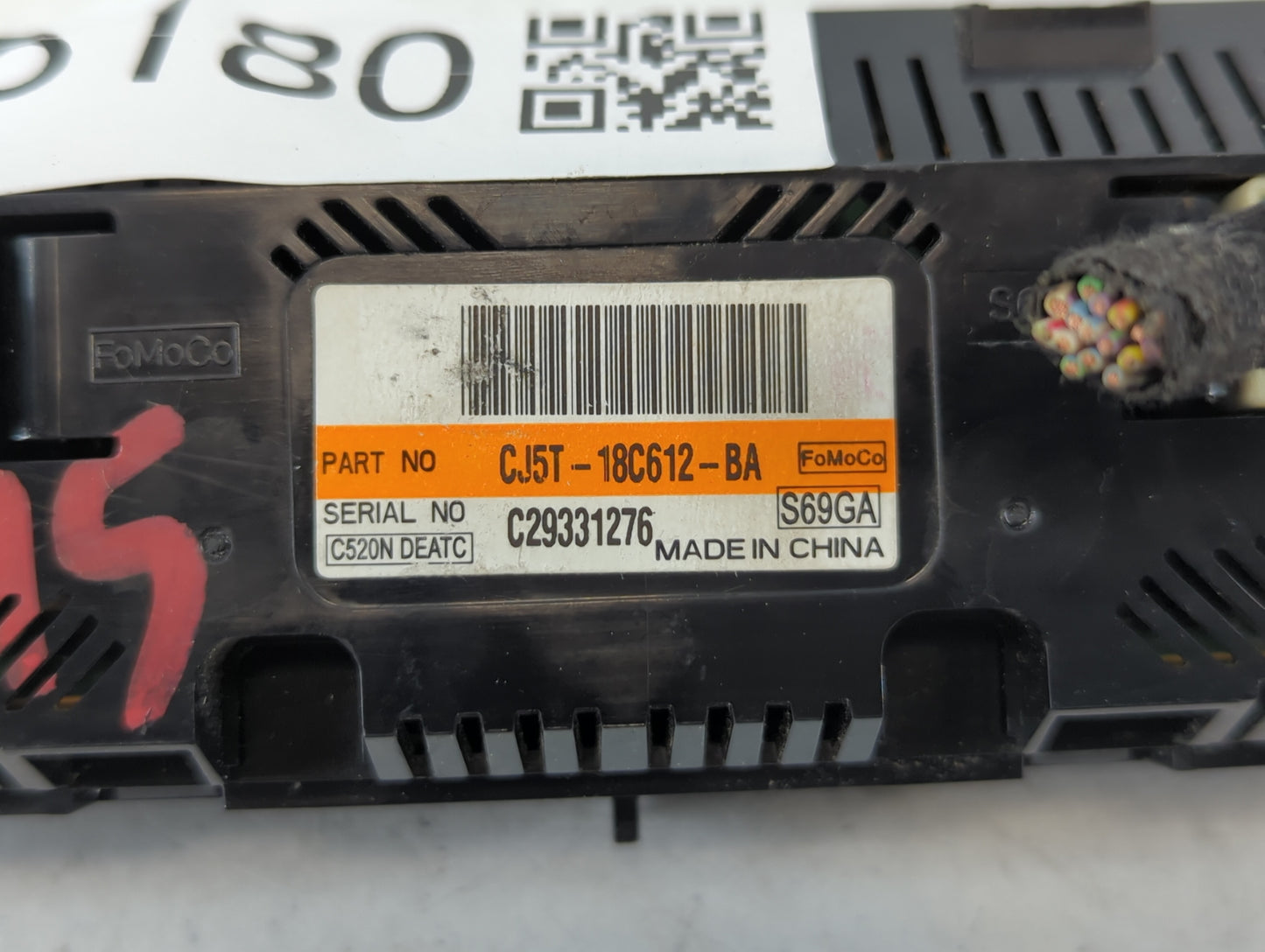 2013-2015 Ford Escape Climate Control Module Temperature AC/Heater Replacement P/N:CJ5T-18C612-BA Fits Fits 2013 2014 2015 O