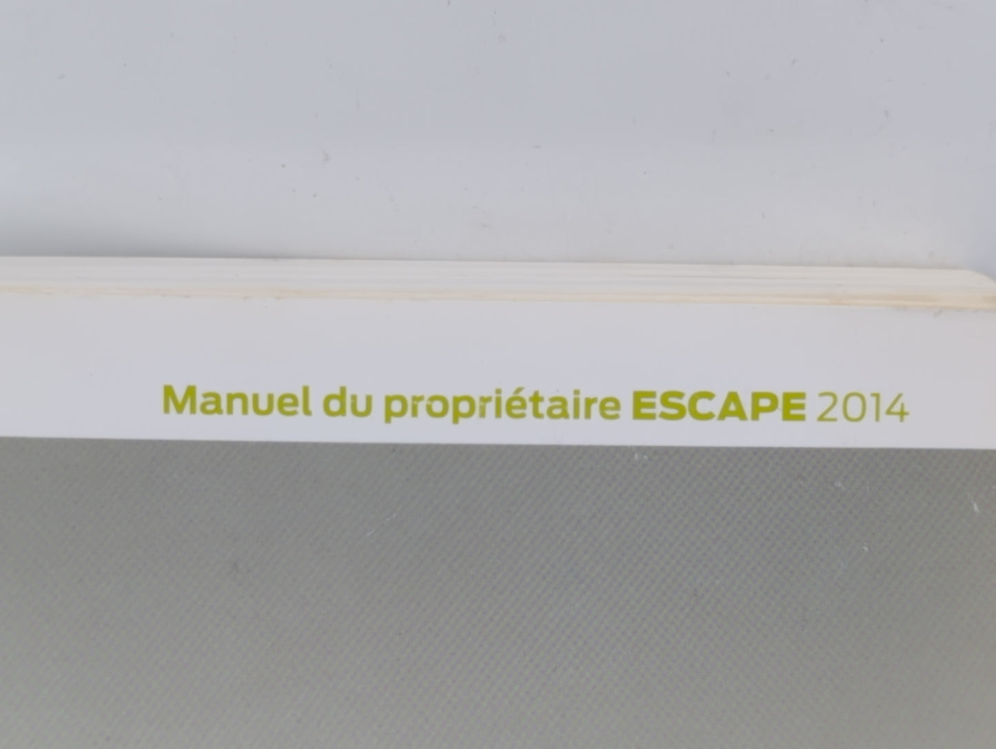 2014 Ford Escape Owners Manual Book Guide P/N:EJ5J19A321 BA OEM Used Auto Parts - Oemusedautoparts1.com