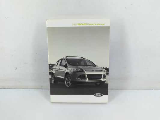 2014 Ford Escape Owners Manual Book Guide P/N:20140317110517 OEM Used Auto Parts - Oemusedautoparts1.com
