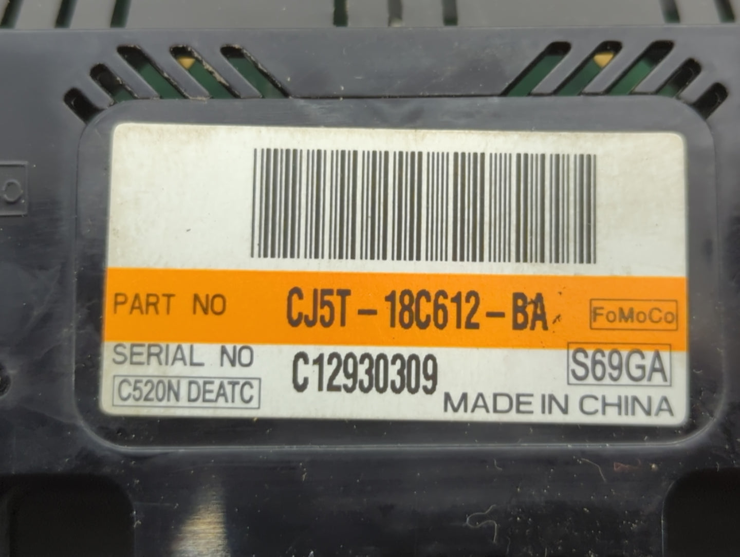2013-2015 Ford Escape Climate Control Module Temperature AC/Heater Replacement P/N:C12930309 CJ5T-18C612-BA Fits OEM Used Au