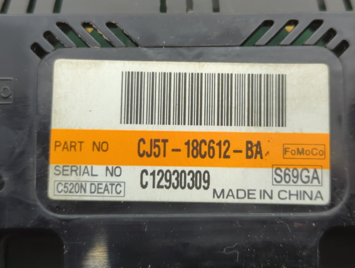 2013-2015 Ford Escape Climate Control Module Temperature AC/Heater Replacement P/N:C12930309 CJ5T-18C612-BA Fits OEM Used Au