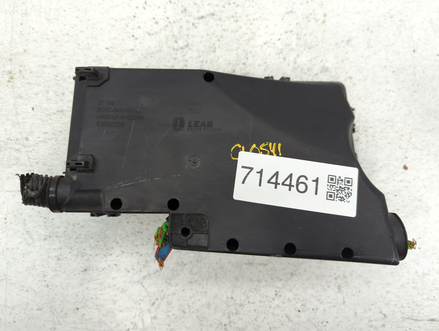 2013-2016 Ford Escape Fusebox Fuse Box Panel Relay Module P/N:AV6T-14A067-AC 5B0Q10107 Fits Fits 2013 2014 2015 2016 OEM Use