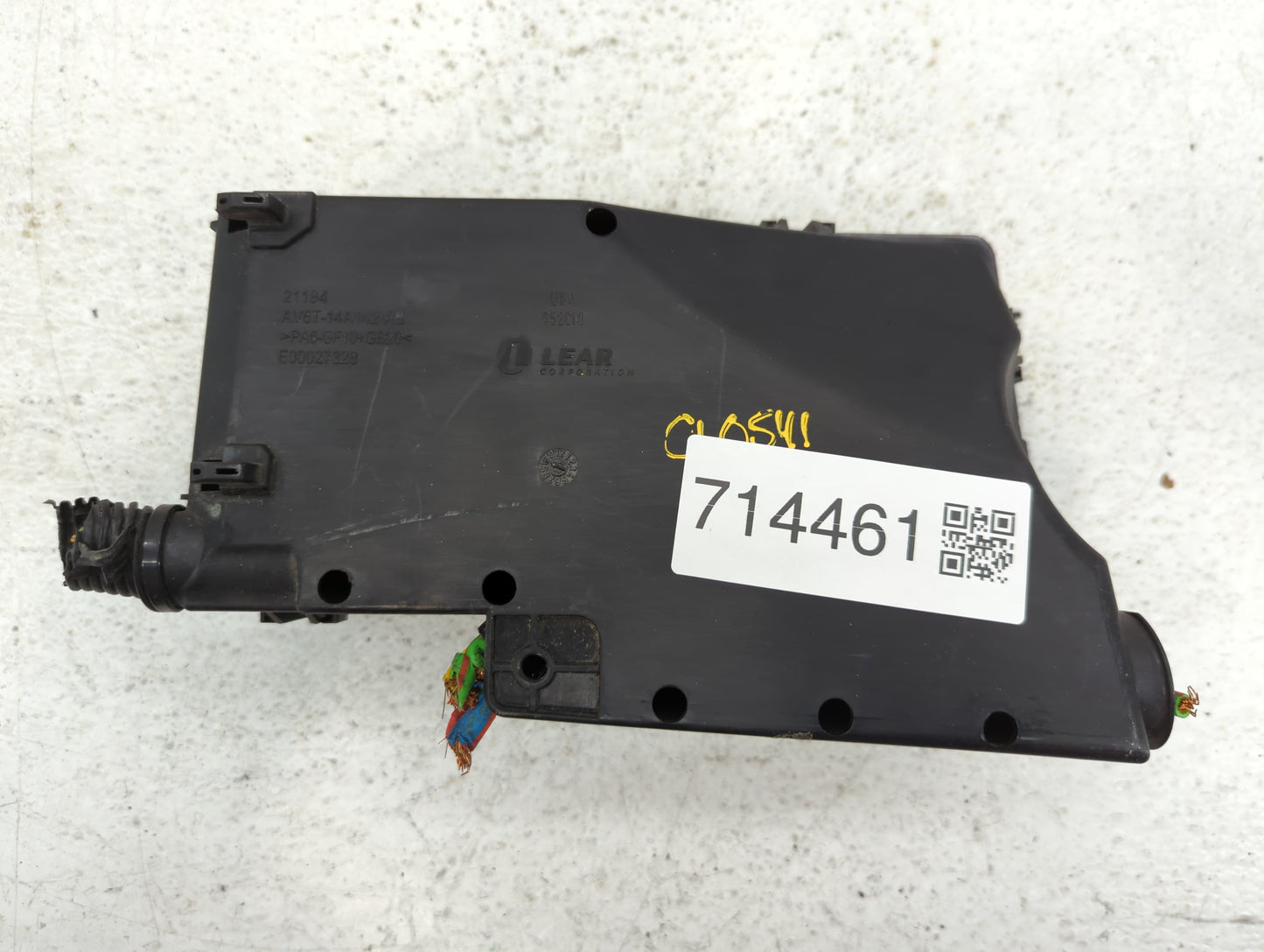 2013-2016 Ford Escape Fusebox Fuse Box Panel Relay Module P/N:AV6T-14A067-AC 5B0Q10107 Fits Fits 2013 2014 2015 2016 OEM Use
