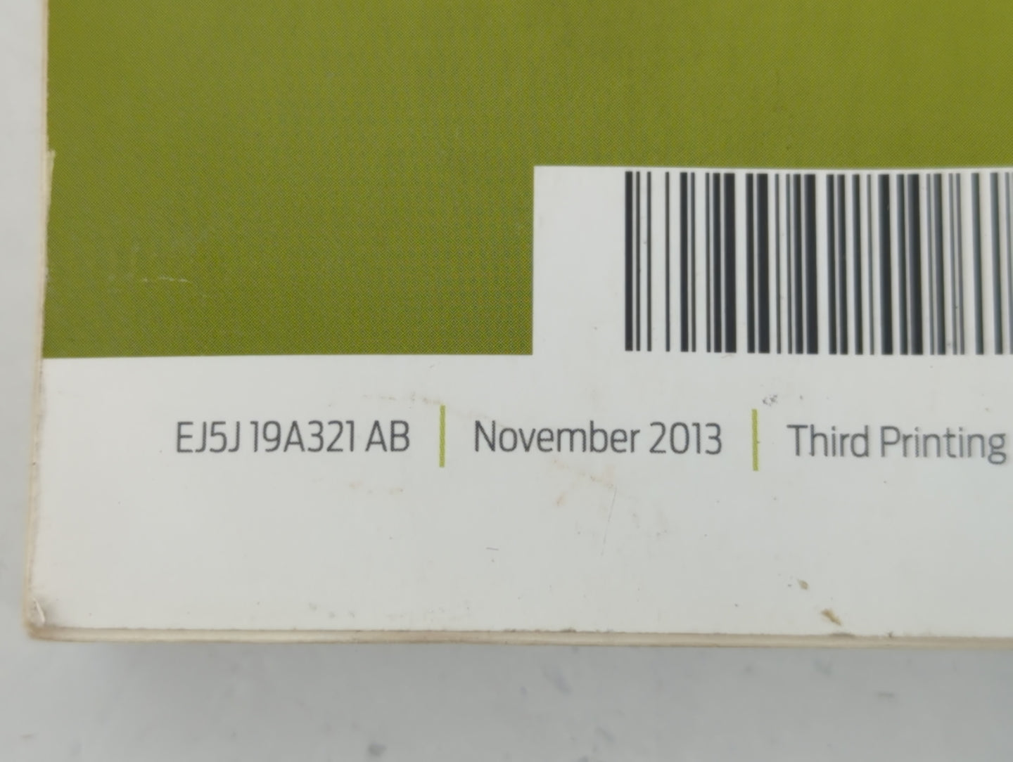 2014 Ford Escape Owners Manual Book Guide P/N:EJ5J 19A321 AB OEM Used Auto Parts - Oemusedautoparts1.com