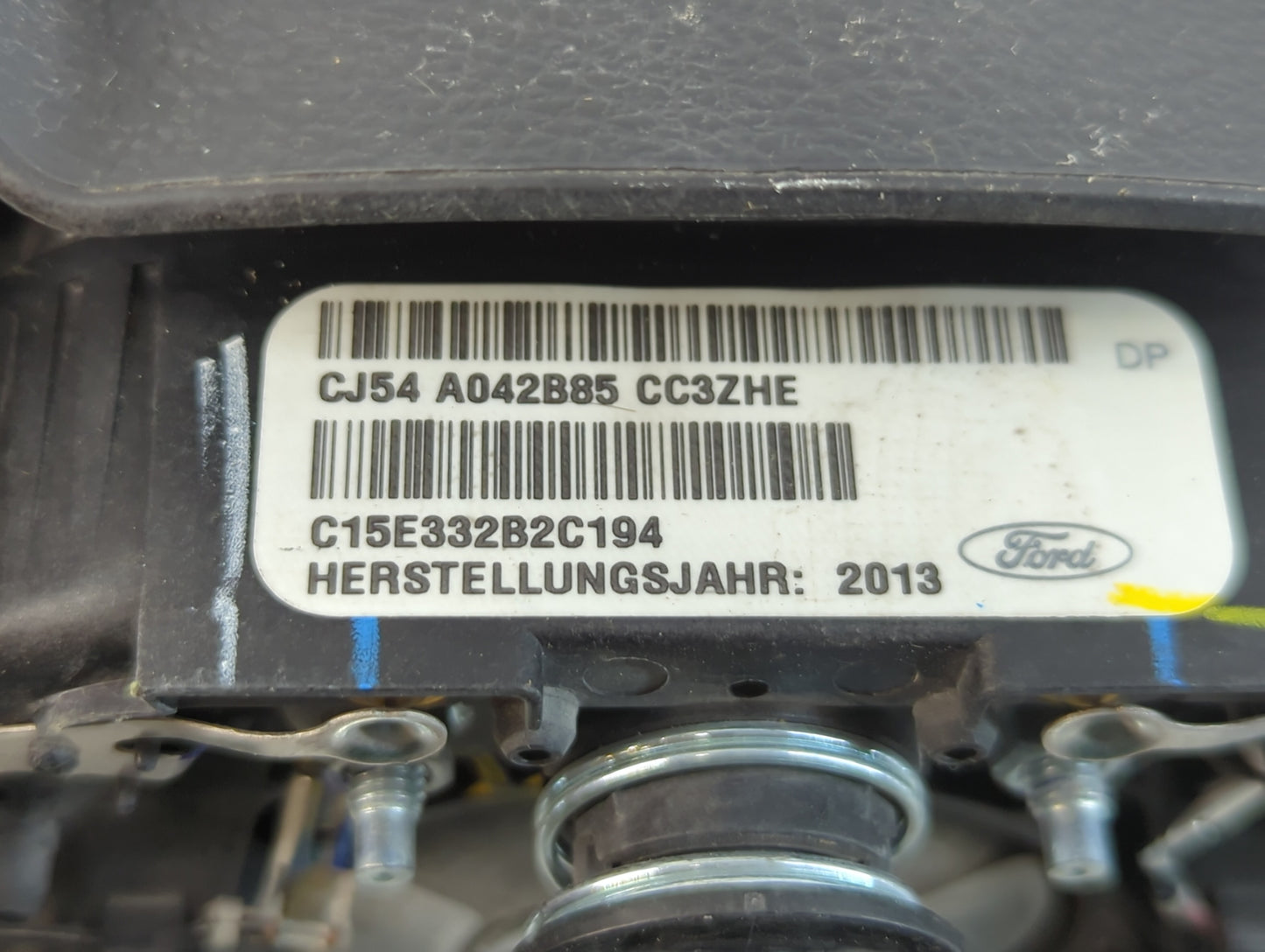 2013-2014 Ford Escape Air Bag Driver Left Steering Wheel Mounted P/N:CJ54 A042B85 CC3ZHE Fits Fits 2013 2014 2015 2016 2017 