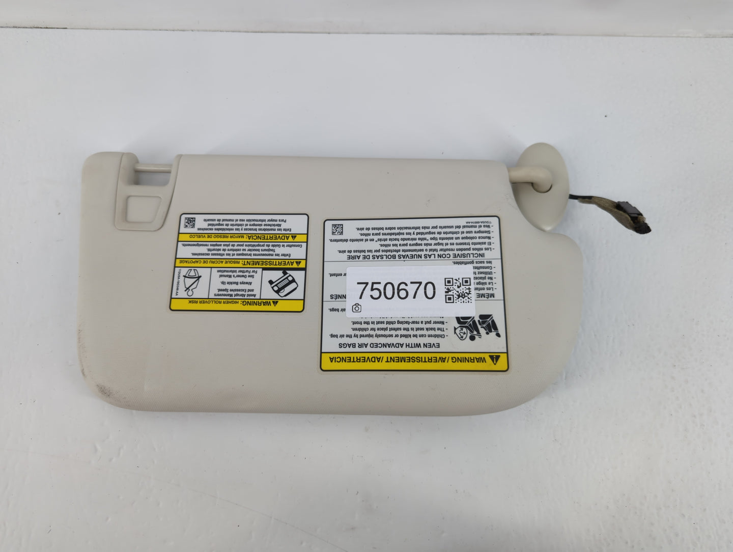 2013-2019 Ford Escape Sun Visor Shade Replacement Driver Left Mirror Fits Fits 2013 2014 2015 2016 2017 2018 2019 OEM Used A