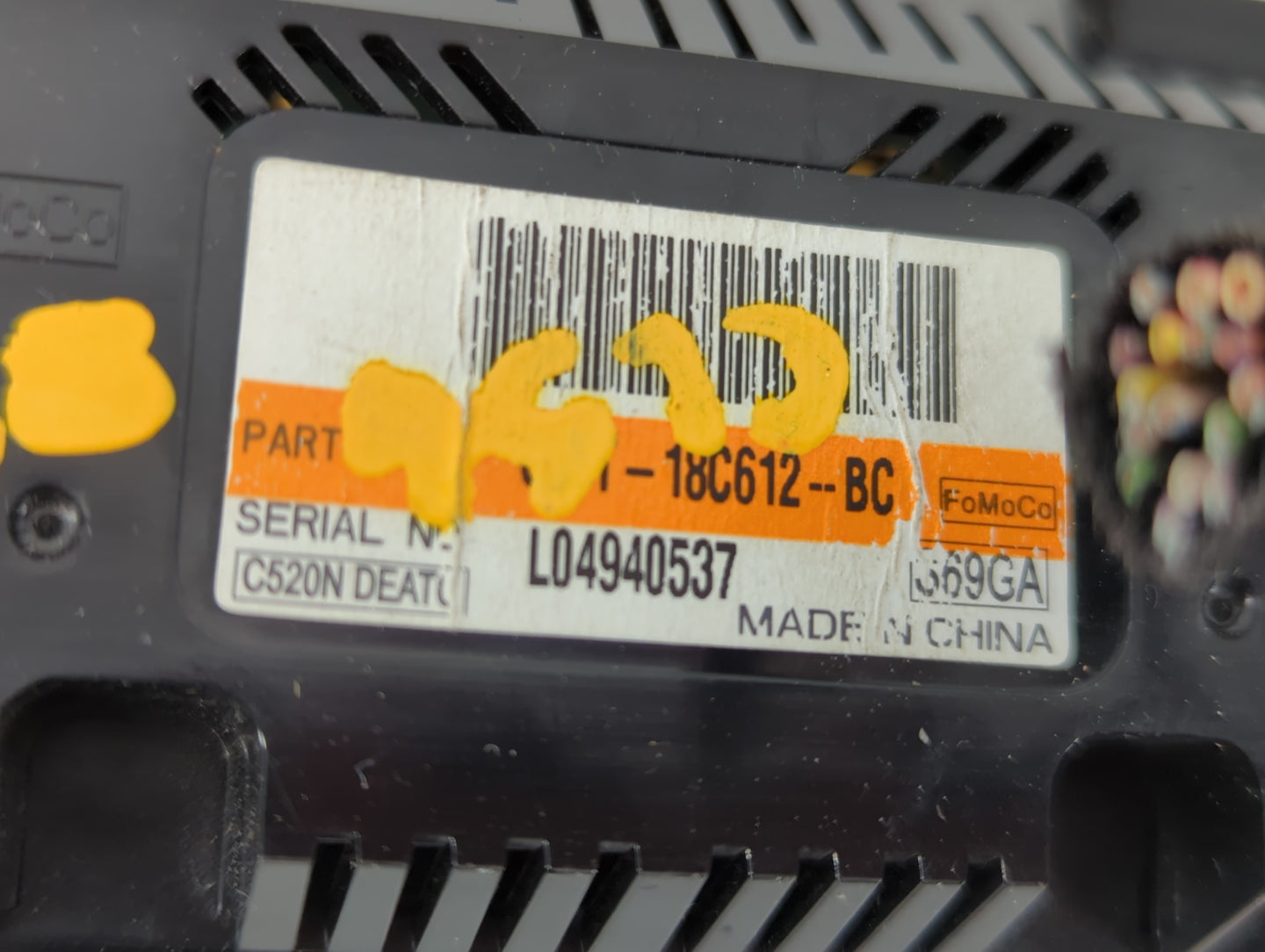 2013-2015 Ford Escape Climate Control Module Temperature AC/Heater Replacement P/N:18C612-BC L04940537 Fits Fits 2013 2014 2