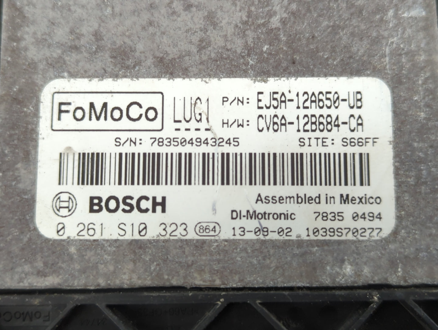 2014-2016 Ford Escape PCM Engine Control Computer ECU ECM PCU OEM P/N:CV6A-12B684-CA EJ5A-12A650-UB Fits Fits 2014 2015 2016