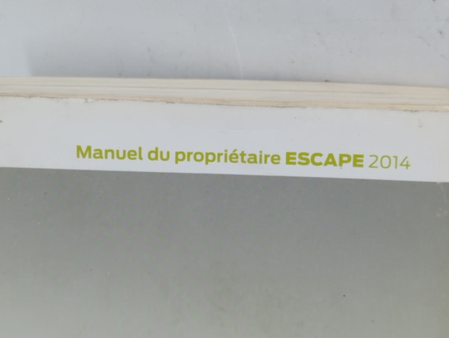 2014 Ford Escape Owners Manual Book Guide P/N:EJ5J 19A321 BA OEM Used Auto Parts - Oemusedautoparts1.com