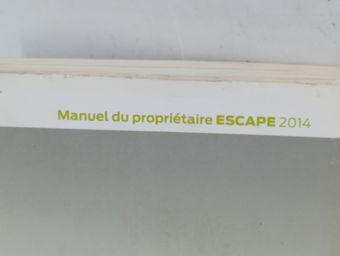 2014 Ford Escape Owners Manual Book Guide P/N:EJ5J 19A321 BA OEM Used Auto Parts - Oemusedautoparts1.com