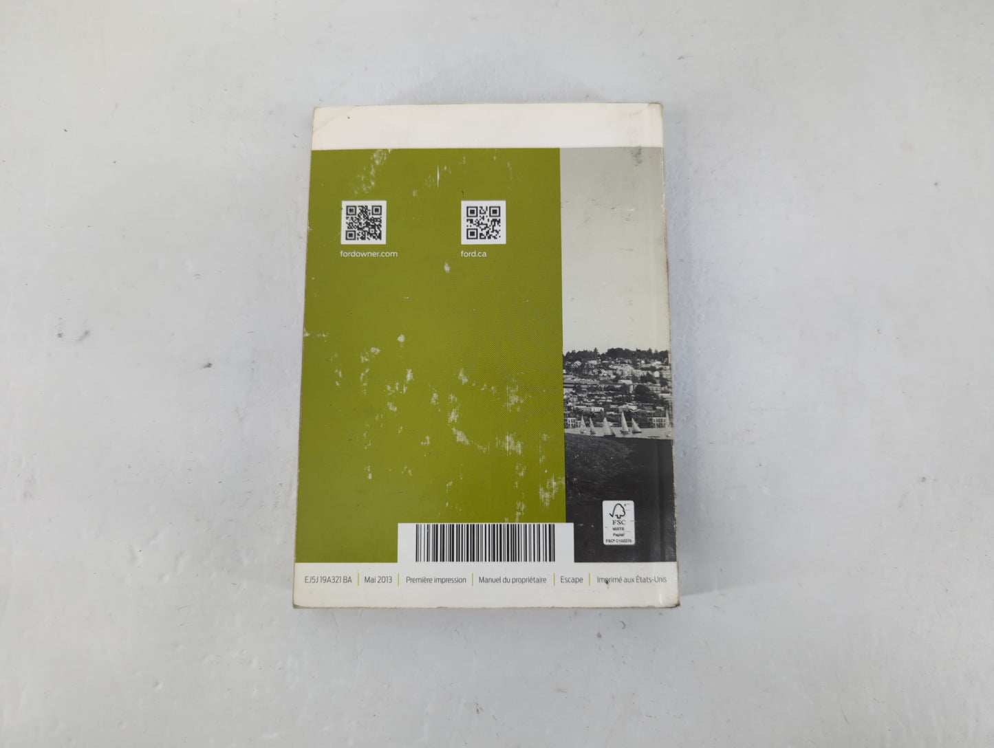 2014 Ford Escape Owners Manual Book Guide P/N:EJ5J 19A321 BA OEM Used Auto Parts - Oemusedautoparts1.com