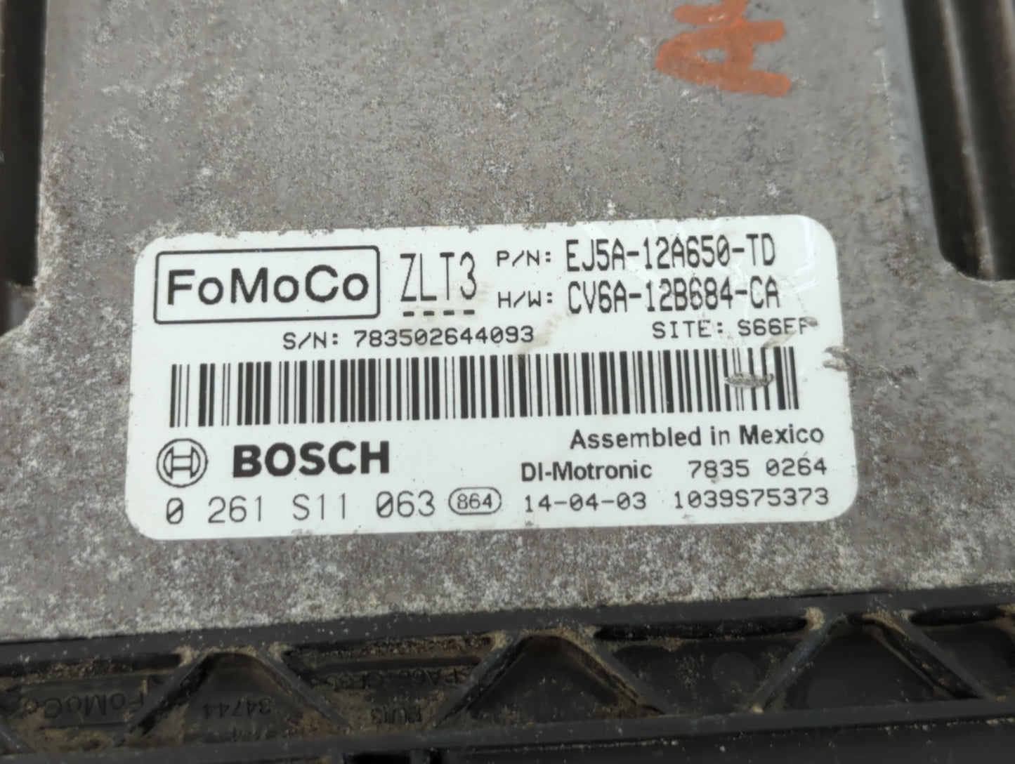 2013-2016 Ford Escape PCM Engine Control Computer ECU ECM PCU OEM P/N:CV6A-12B684-CA EJ5A-12A650-TD Fits Fits 2013 2014 2015