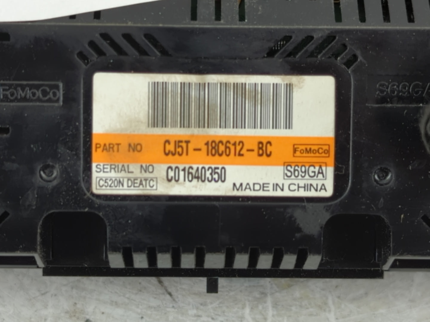 2013-2015 Ford Escape Climate Control Module Temperature AC/Heater Replacement P/N:CJ5T-18C612-BC Fits Fits 2013 2014 2015 O