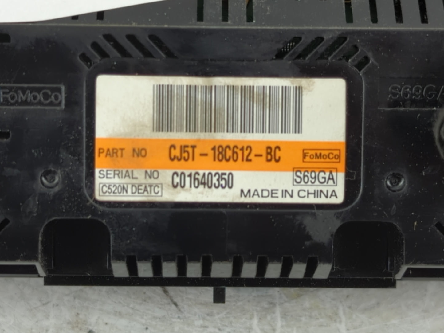 2013-2015 Ford Escape Climate Control Module Temperature AC/Heater Replacement P/N:CJ5T-18C612-BC Fits Fits 2013 2014 2015 O