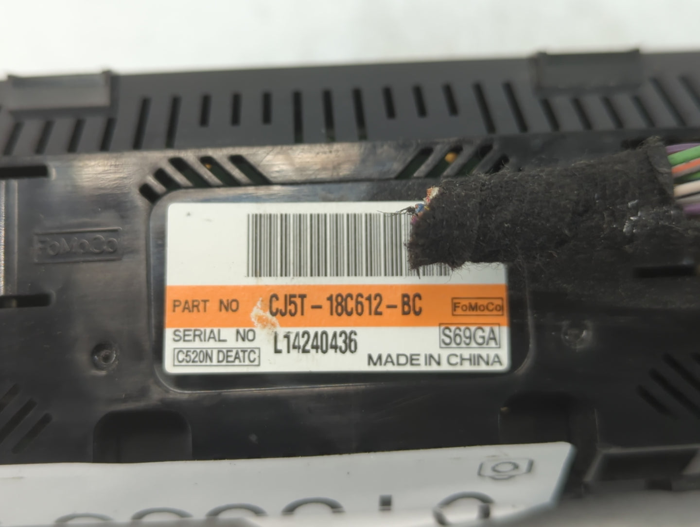 2013-2015 Ford Escape Climate Control Module Temperature AC/Heater Replacement P/N:CJ5T-18C612-BC Fits Fits 2013 2014 2015 O