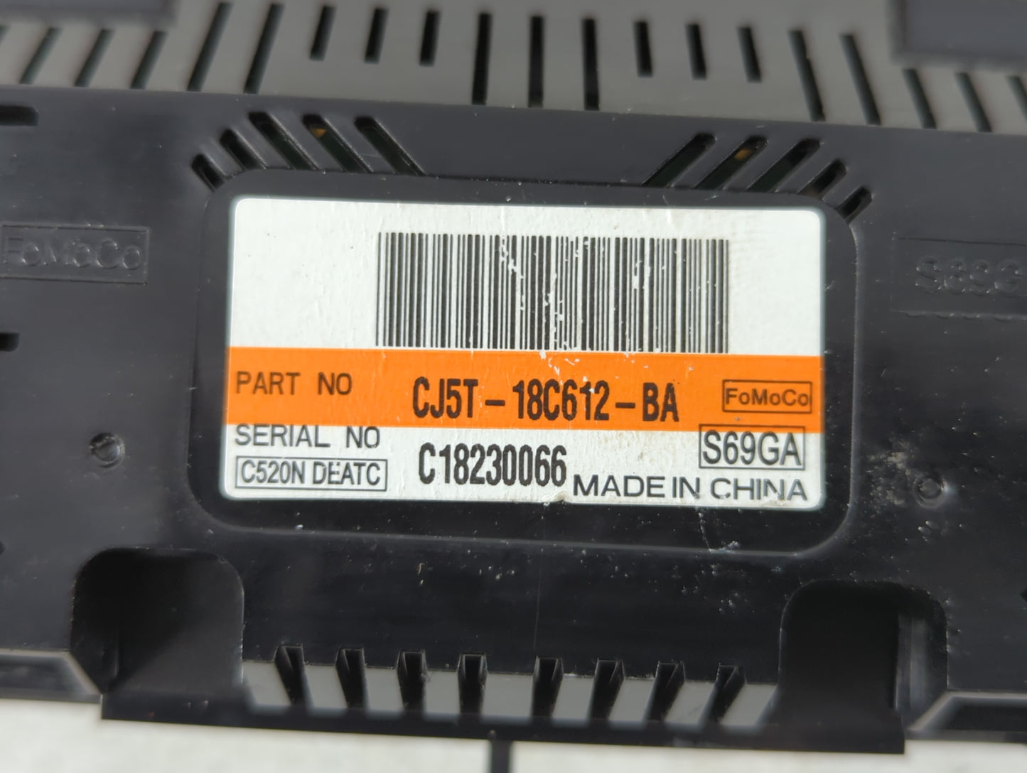 2013-2015 Ford Escape Climate Control Module Temperature AC/Heater Replacement P/N:CJ5T-18C612-BA Fits Fits 2013 2014 2015 O