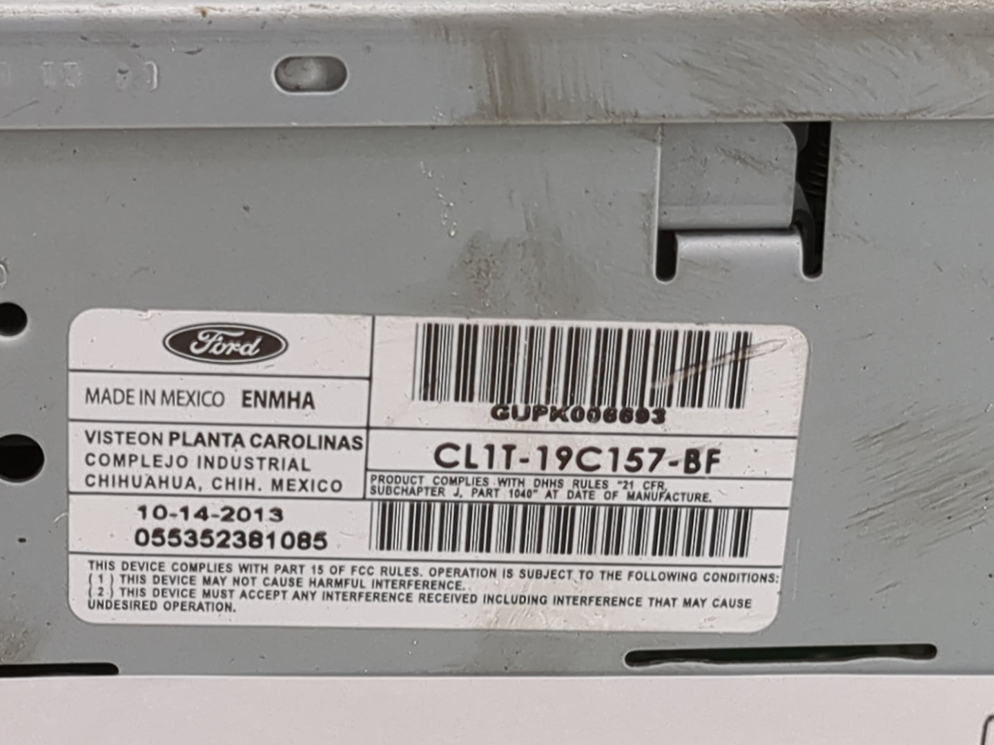 2014 Ford Expedition Radio AM FM Cd Player Receiver Replacement P/N:CL1T-19C157-BF Fits OEM Used Auto Parts - Oemusedautopar