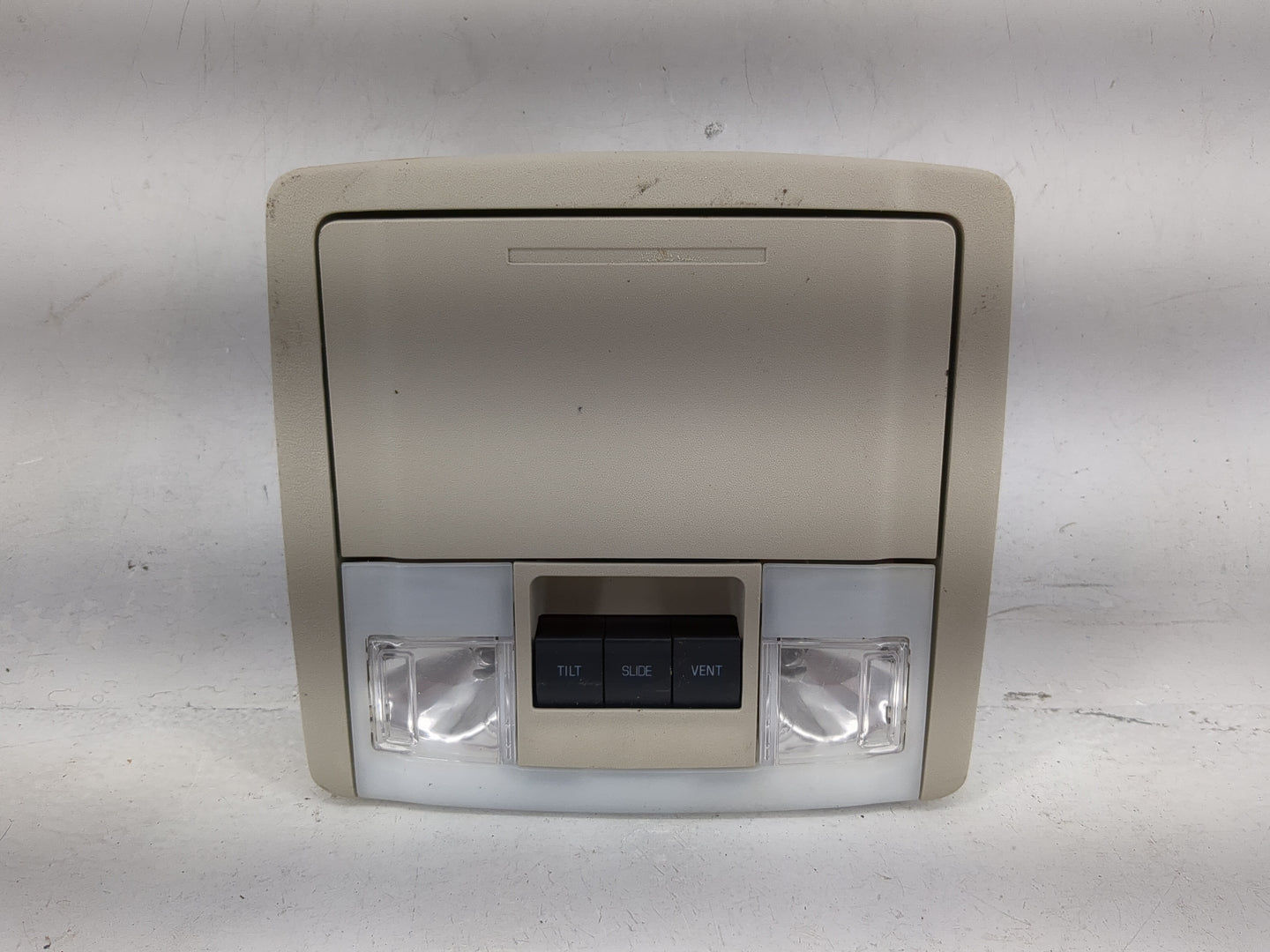 2014 Ford Expedition Overhead Roof Console Tan - Oemusedautoparts1.com