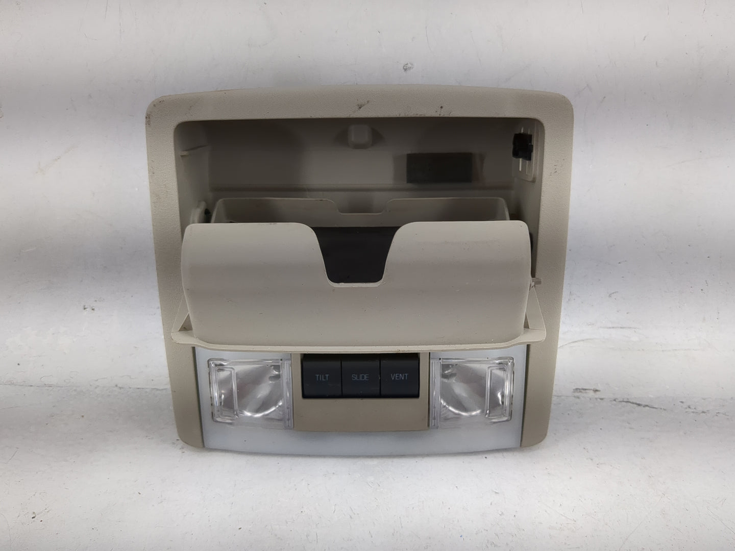 2014 Ford Expedition Overhead Roof Console Tan - Oemusedautoparts1.com