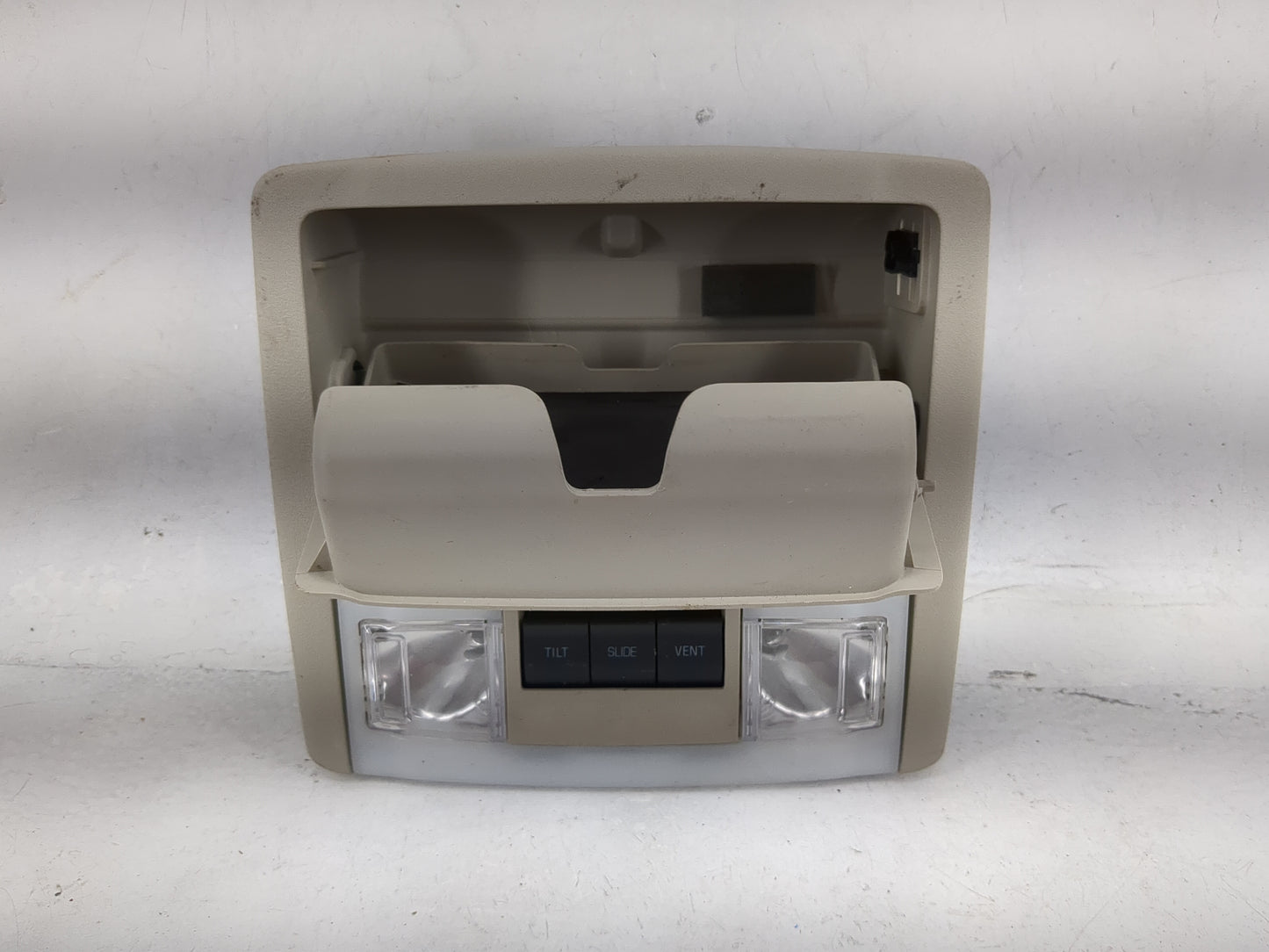 2014 Ford Expedition Overhead Roof Console Tan - Oemusedautoparts1.com