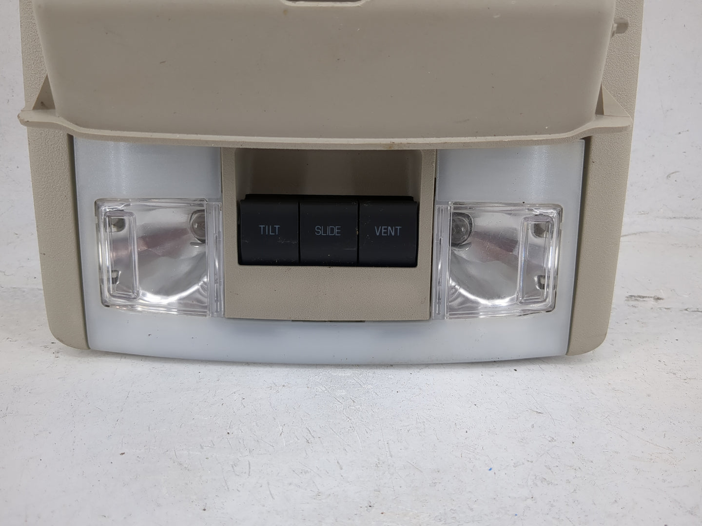 2014 Ford Expedition Overhead Roof Console Tan - Oemusedautoparts1.com