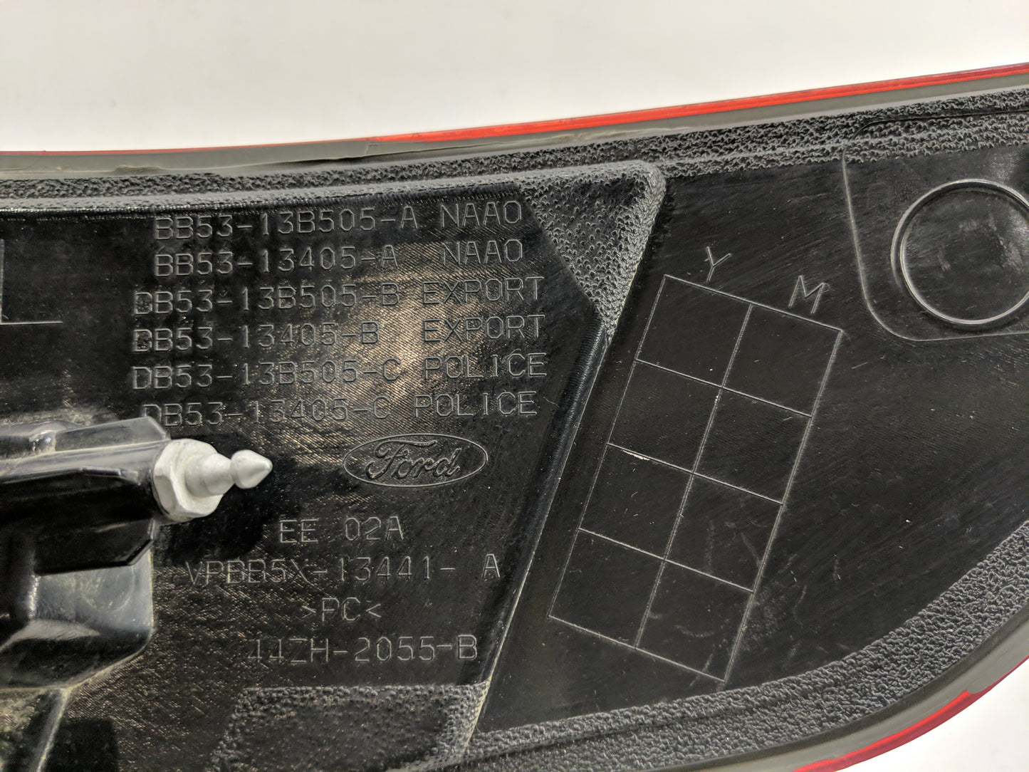 2014 Ford Explorer Tail Light Assembly Driver Left OEM P/N:BB53-13B505-A Fits OEM Used Auto Parts - Oemusedautoparts1.com