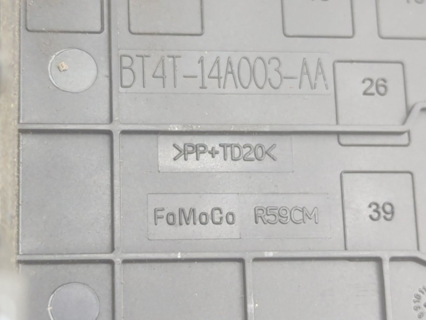 2014-2015 Ford Explorer Fusebox Fuse Box Panel Relay Module P/N:BT4T-14A003-AA Fits Fits 2014 2015 OEM Used Auto Parts - Oem