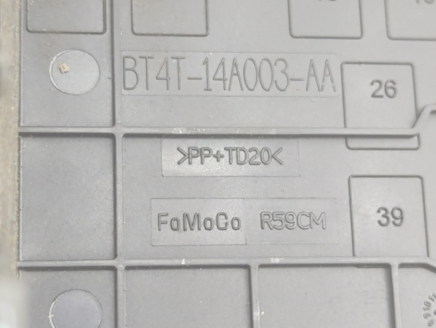 2014-2015 Ford Explorer Fusebox Fuse Box Panel Relay Module P/N:BT4T-14A003-AA Fits Fits 2014 2015 OEM Used Auto Parts - Oem
