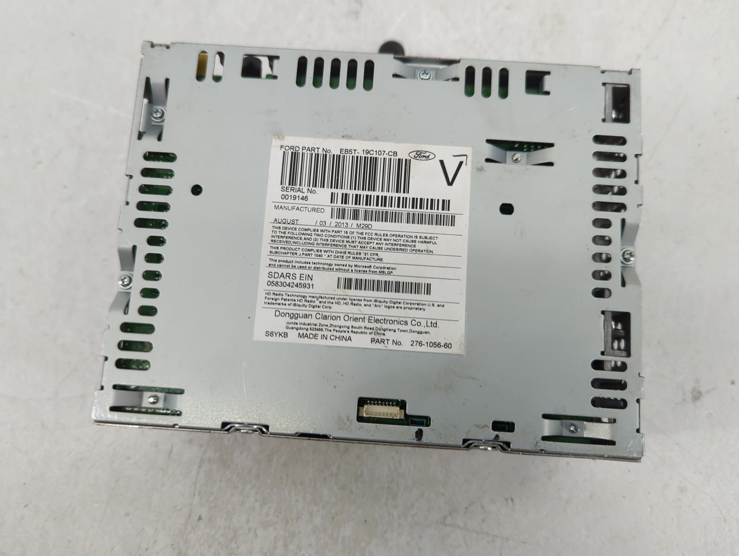 2014 Ford Explorer Radio AM FM Cd Player Receiver Replacement P/N:EB5T-19C107-CB Fits OEM Used Auto Parts - Oemusedautoparts