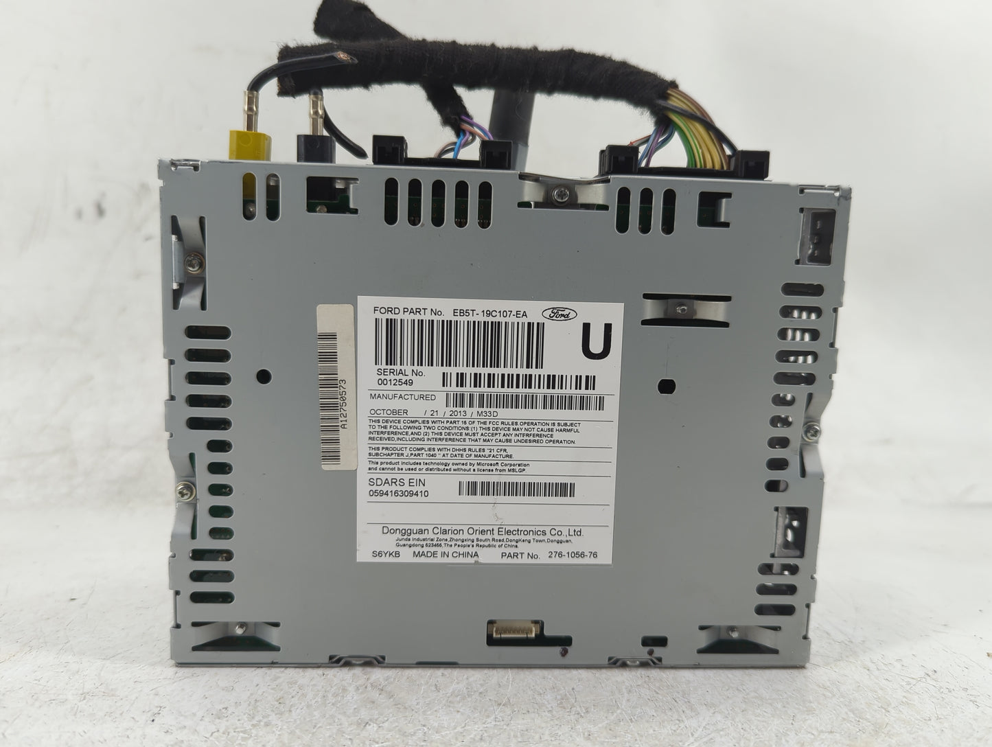 2014-2015 Ford Explorer Radio AM FM Cd Player Receiver Replacement P/N:EB5T-19C107-EA Fits Fits 2014 2015 OEM Used Auto Part