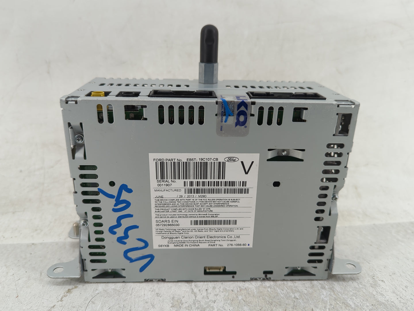 2014 Ford Explorer Radio AM FM Cd Player Receiver Replacement P/N:EB5T-19C107-CB Fits OEM Used Auto Parts - Oemusedautoparts
