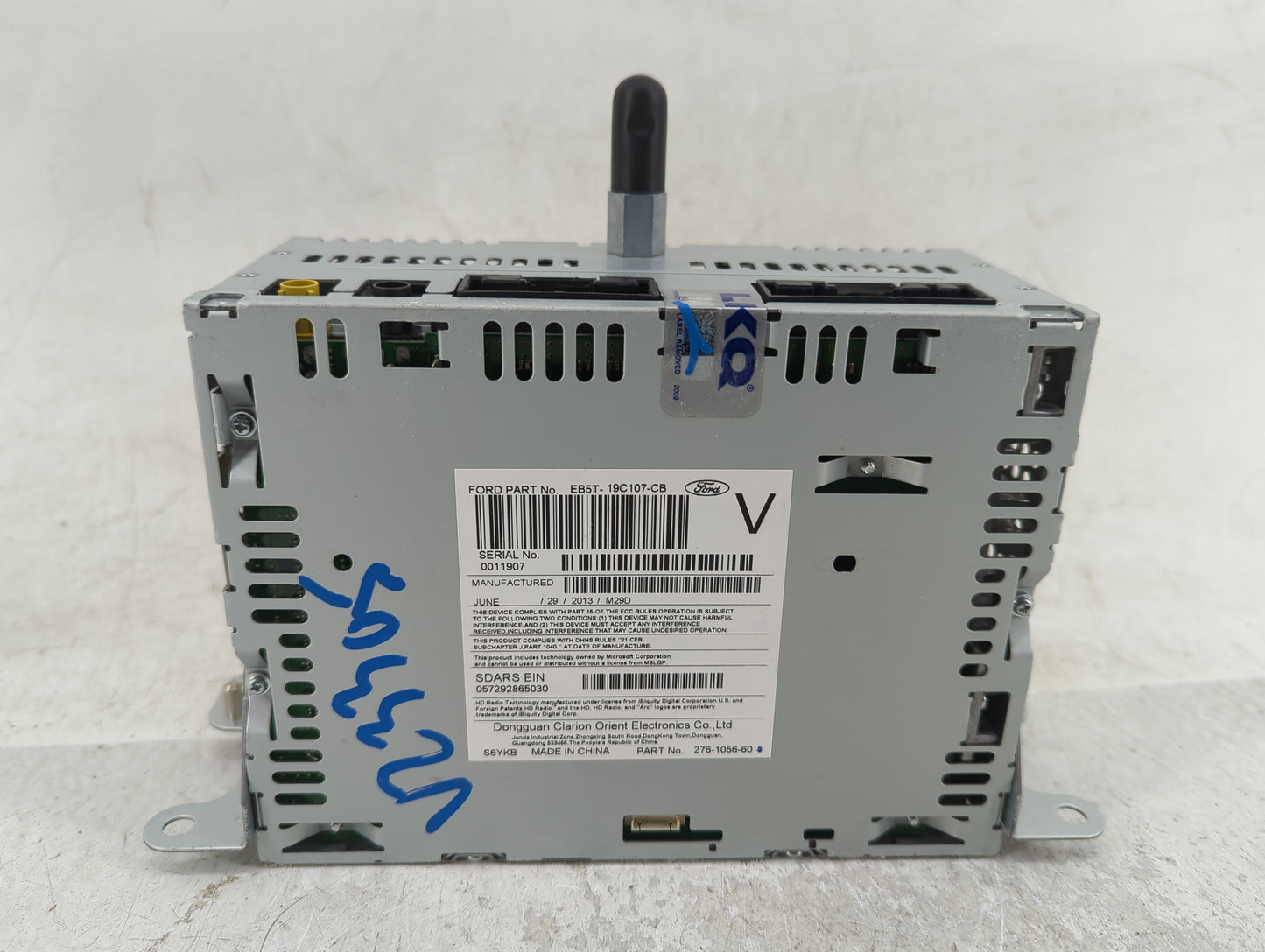 2014 Ford Explorer Radio AM FM Cd Player Receiver Replacement P/N:EB5T-19C107-CB Fits OEM Used Auto Parts - Oemusedautoparts