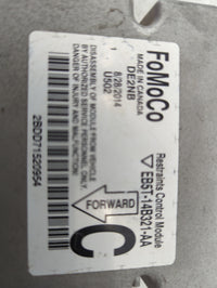 2013-2015 Ford Explorer Safety Restraint Srs Airbag Control Module - Oemusedautoparts1.com