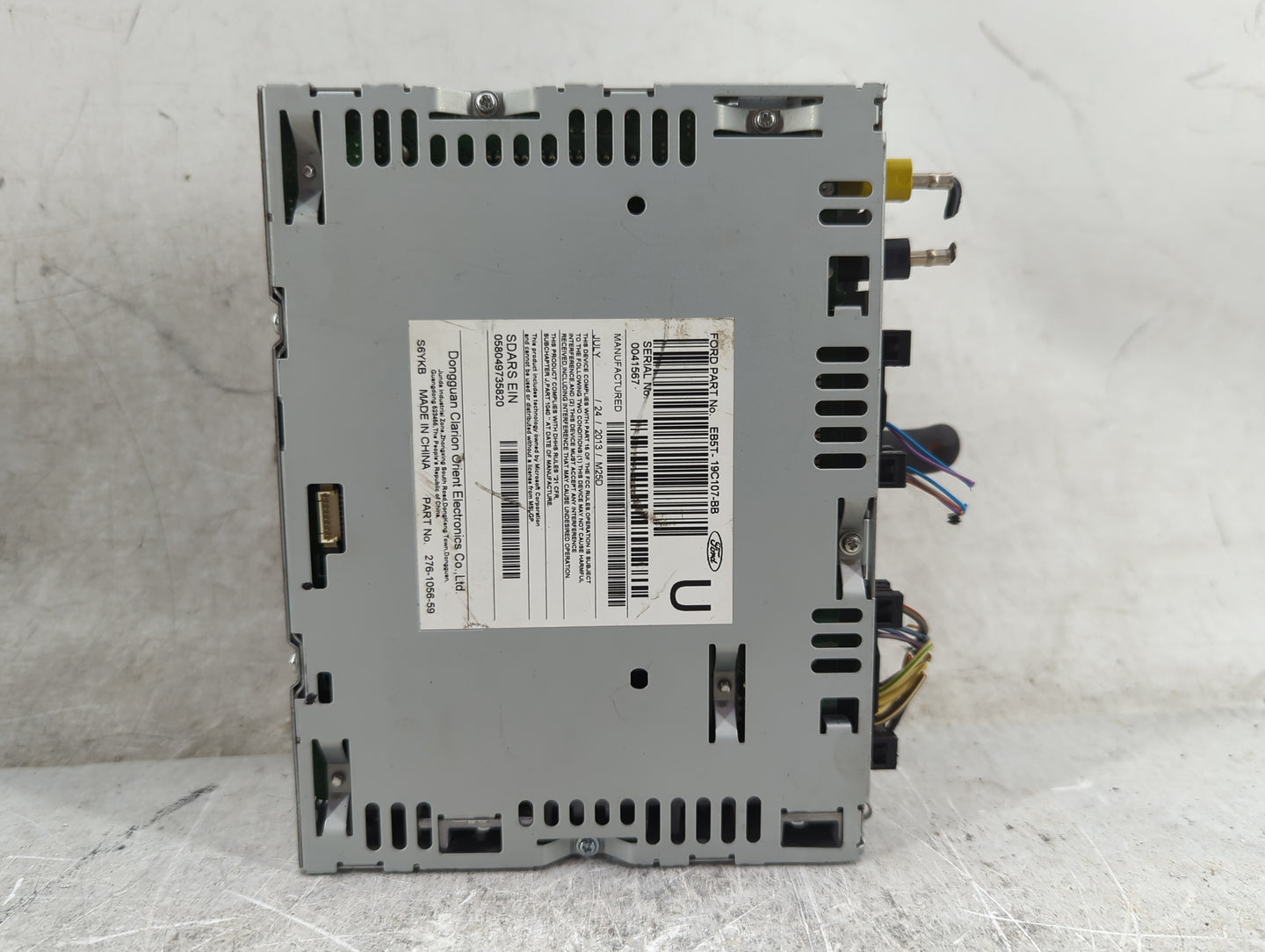2013-2015 Ford Explorer Radio AM FM Cd Player Receiver Replacement P/N:EB5T-19C107-BB PU-3890L-A, S6YKB Fits Fits 2013 2014 