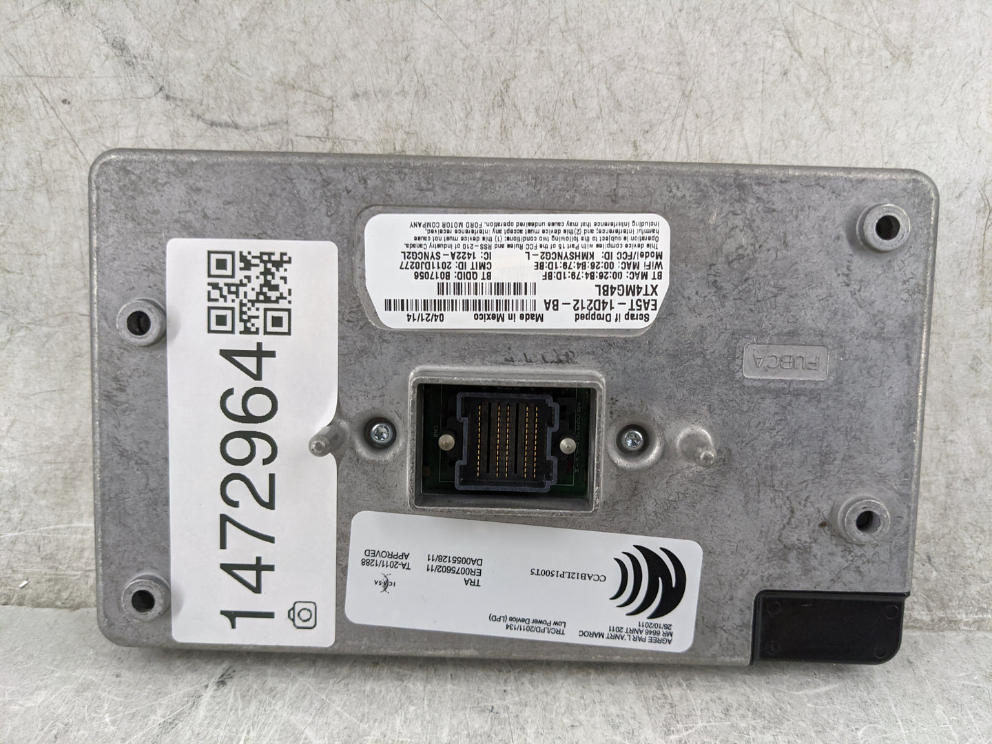 2012-2015 Ford Explorer Information-gps-tv Control Module - Oemusedautoparts1.com