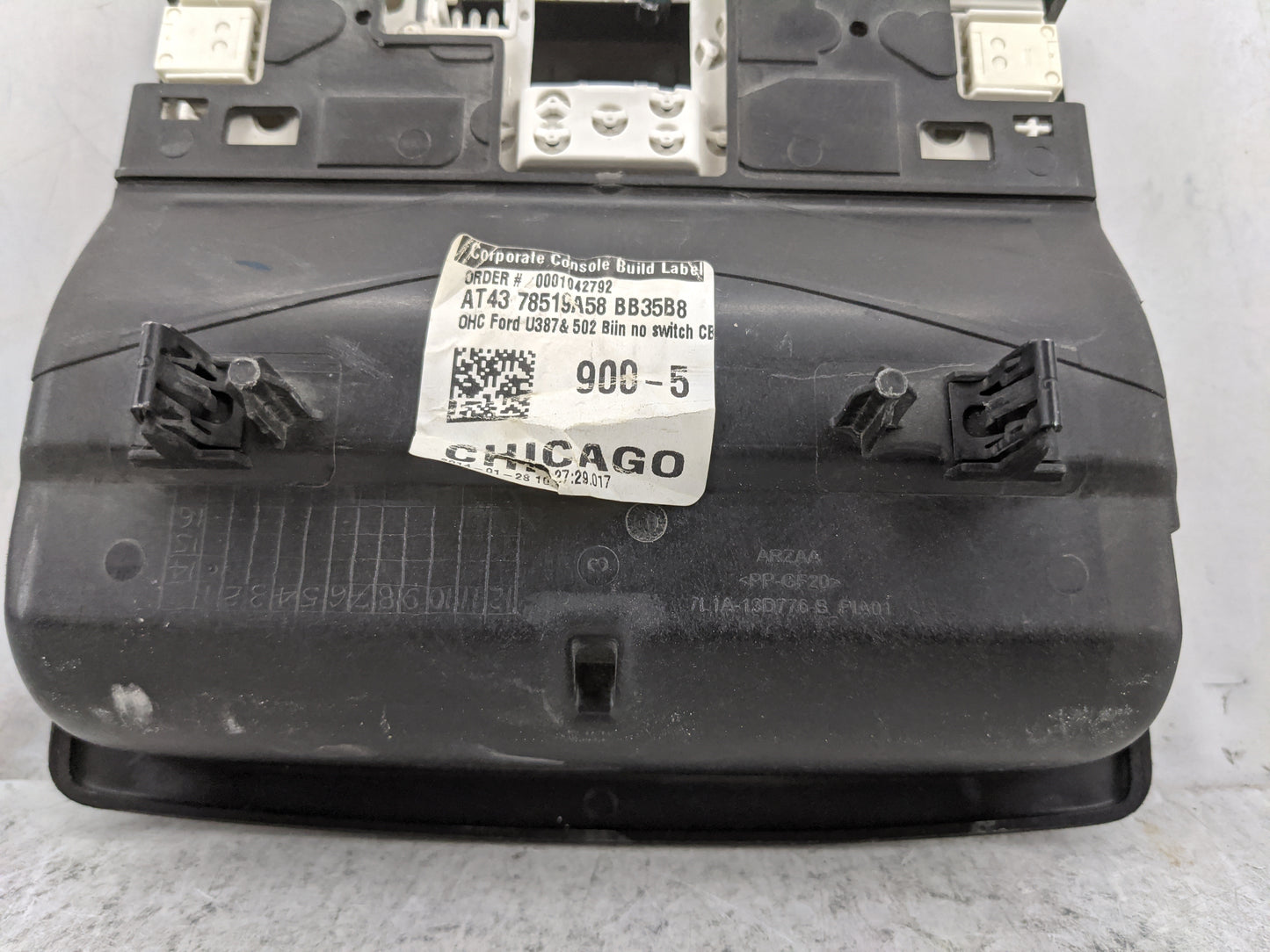 2011-2015 Ford Explorer Overhead Roof Console Black 1478346 - Oemusedautoparts1.com
